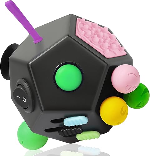 Cube anti-stress 12 faces, fidget TDAH