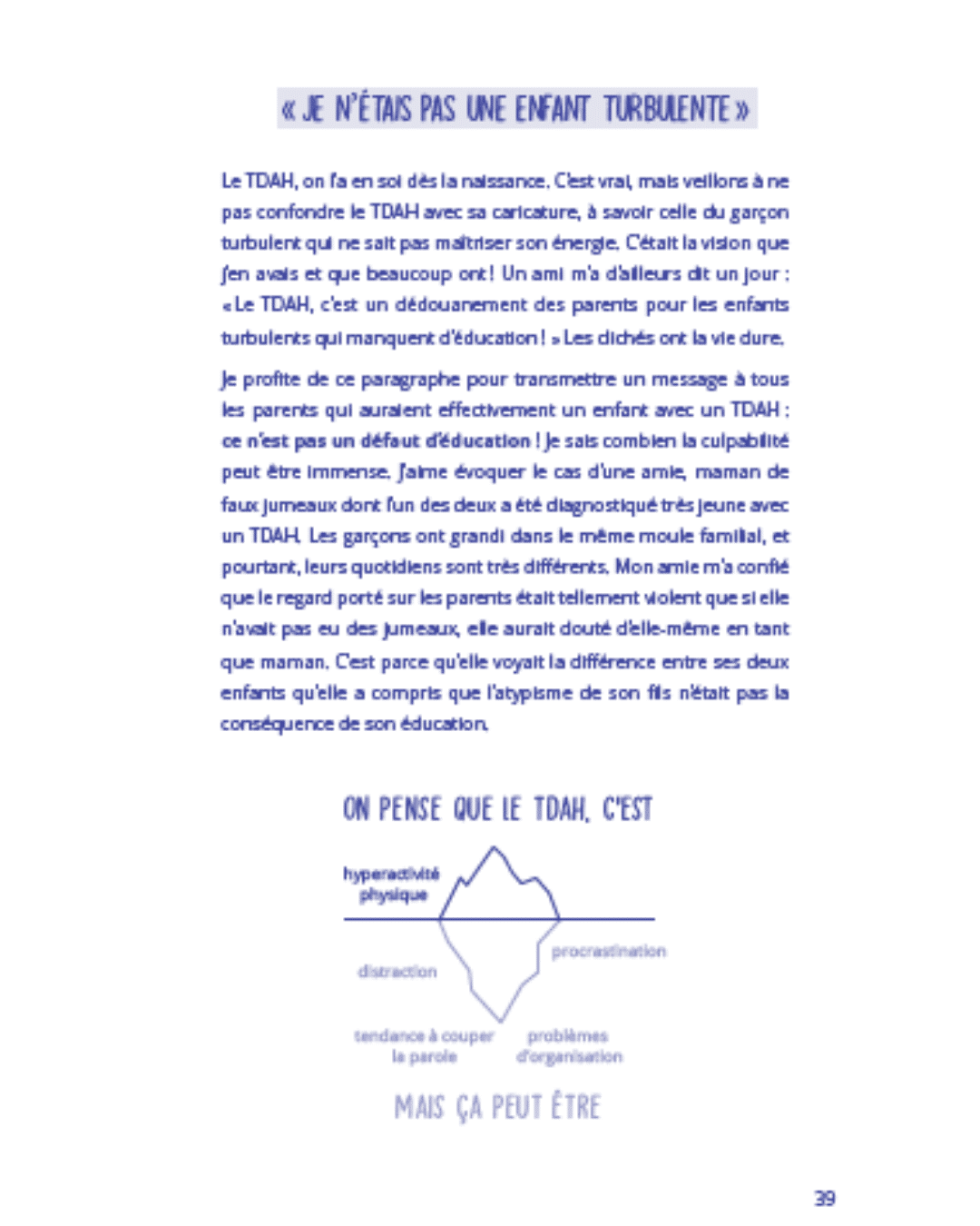 Chapitres faciles à lire