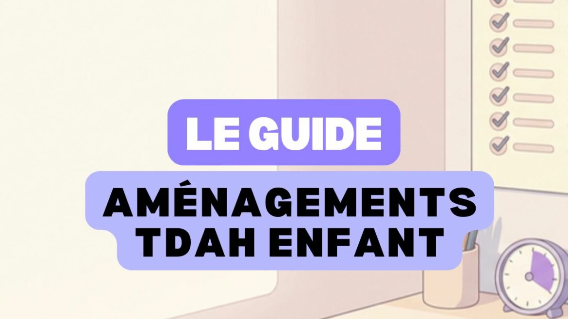 Aménagements TDAH de l'enfant, coin devoirs organisé