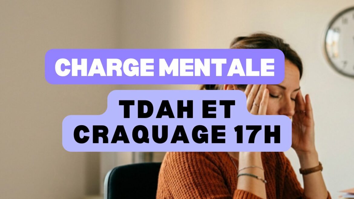 Charge mentale TDAH : pourquoi vous craquez le mardi 17h