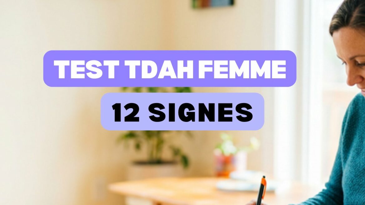 Test TDAH femme : 12 signes souvent ignorés (repérage gratuit)