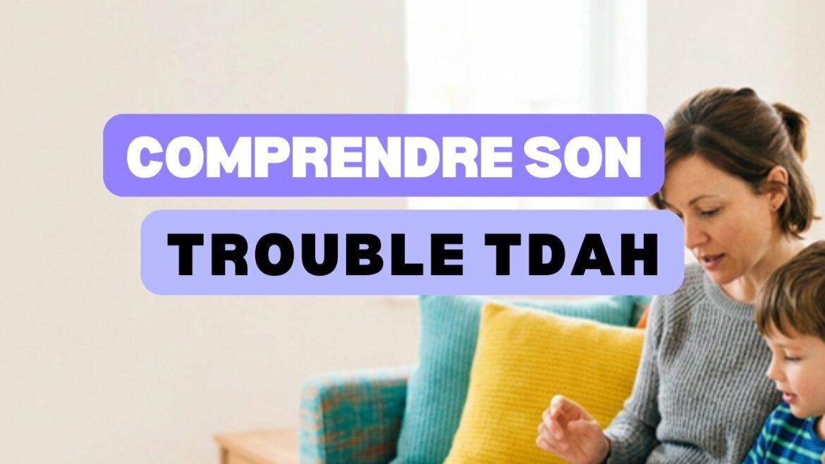 Parent et enfant qui comprennent ensemble le TDAH dans un salon chaleureux